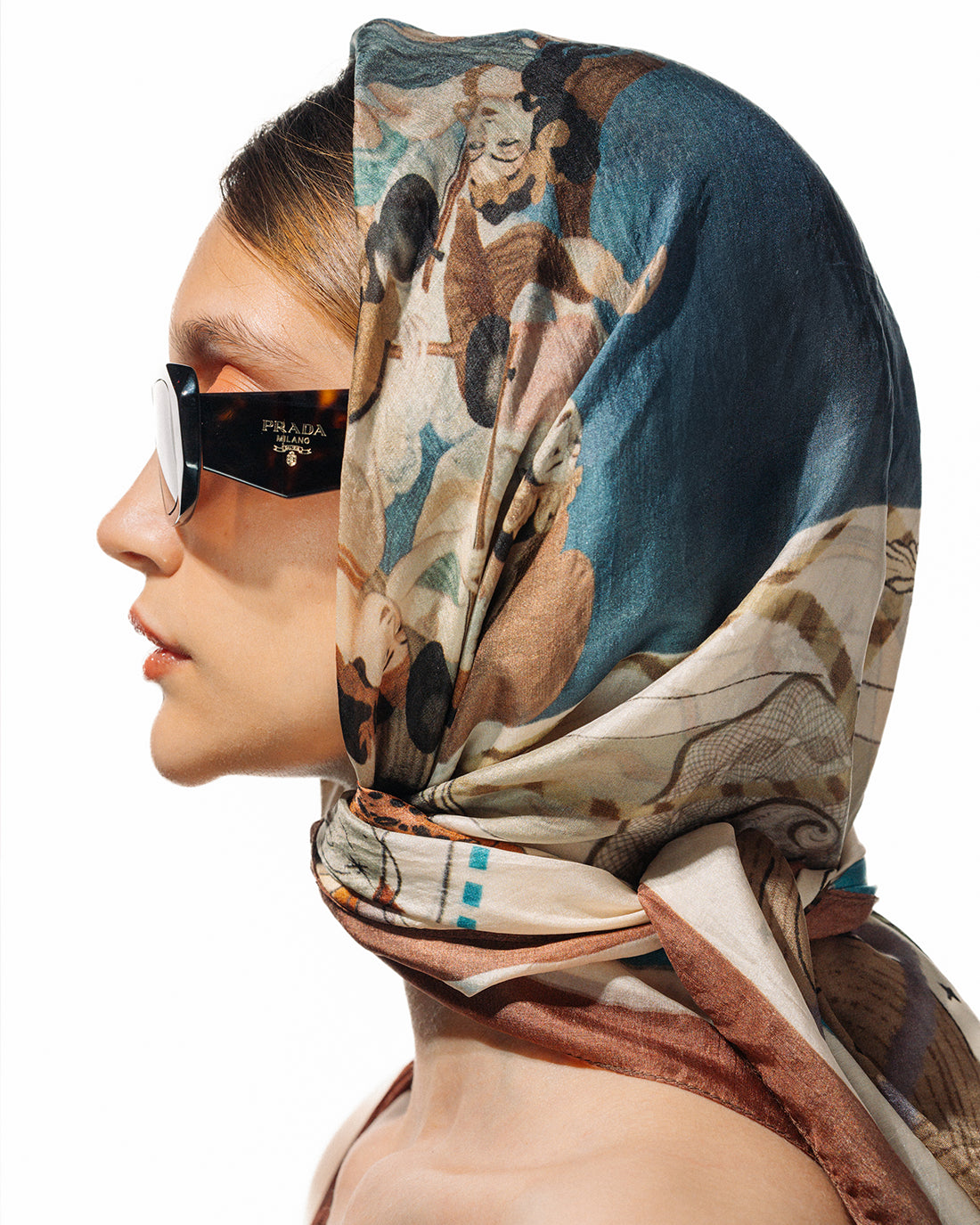 Divine musical - silk scarf