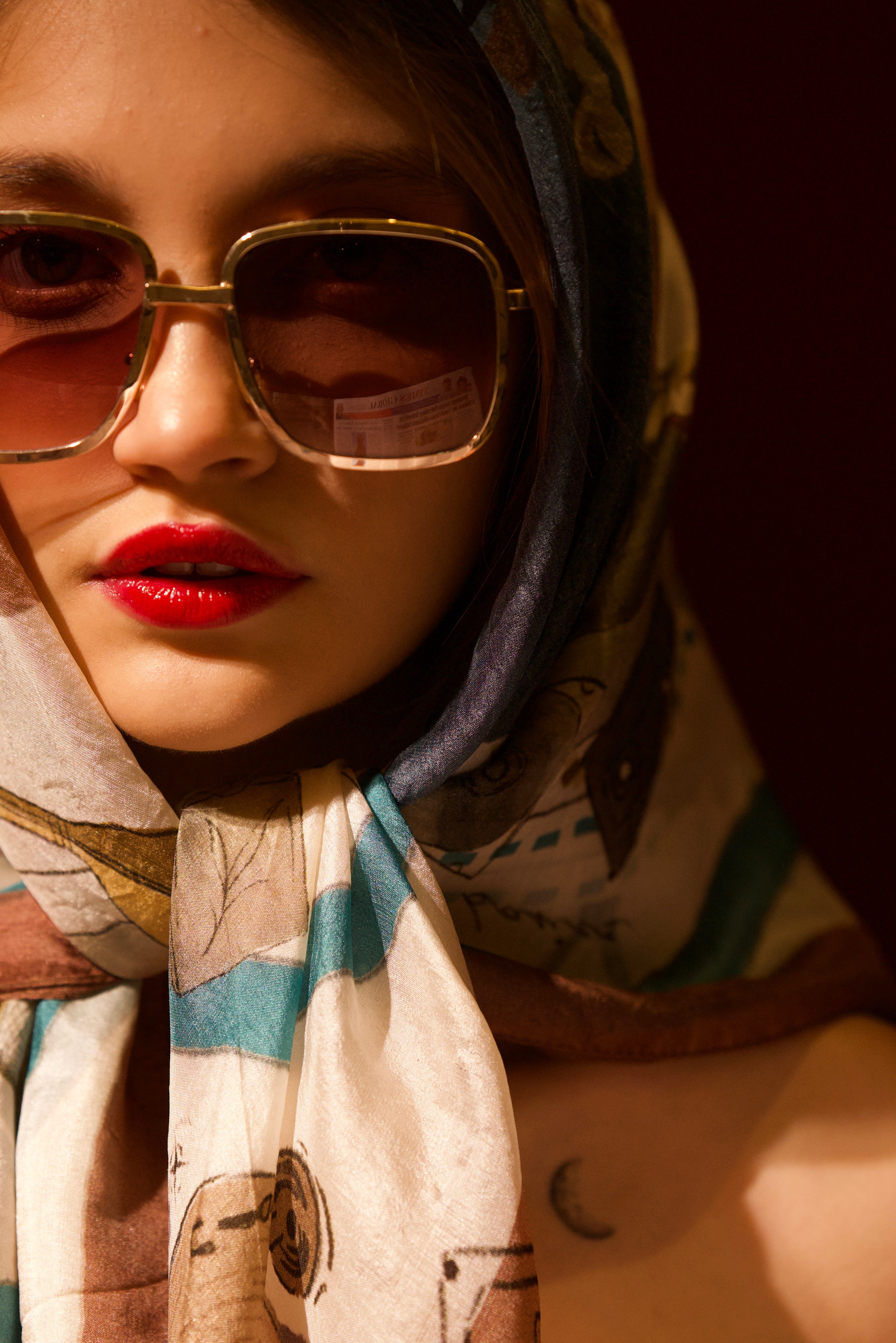 Divine musical - silk scarf