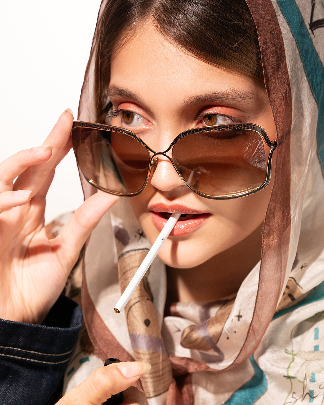 Divine musical - silk scarf