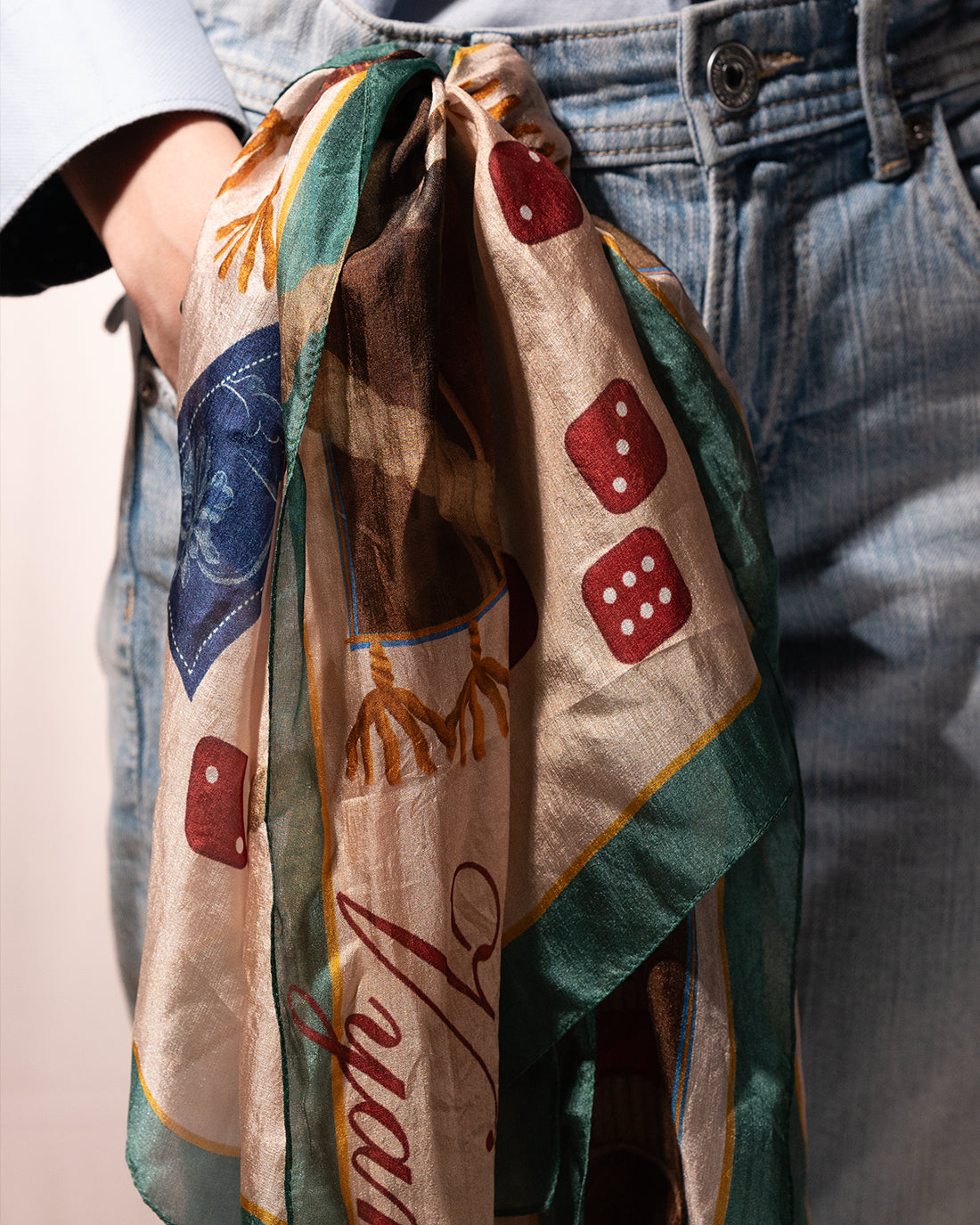 Rolling dices - Silk Scarf