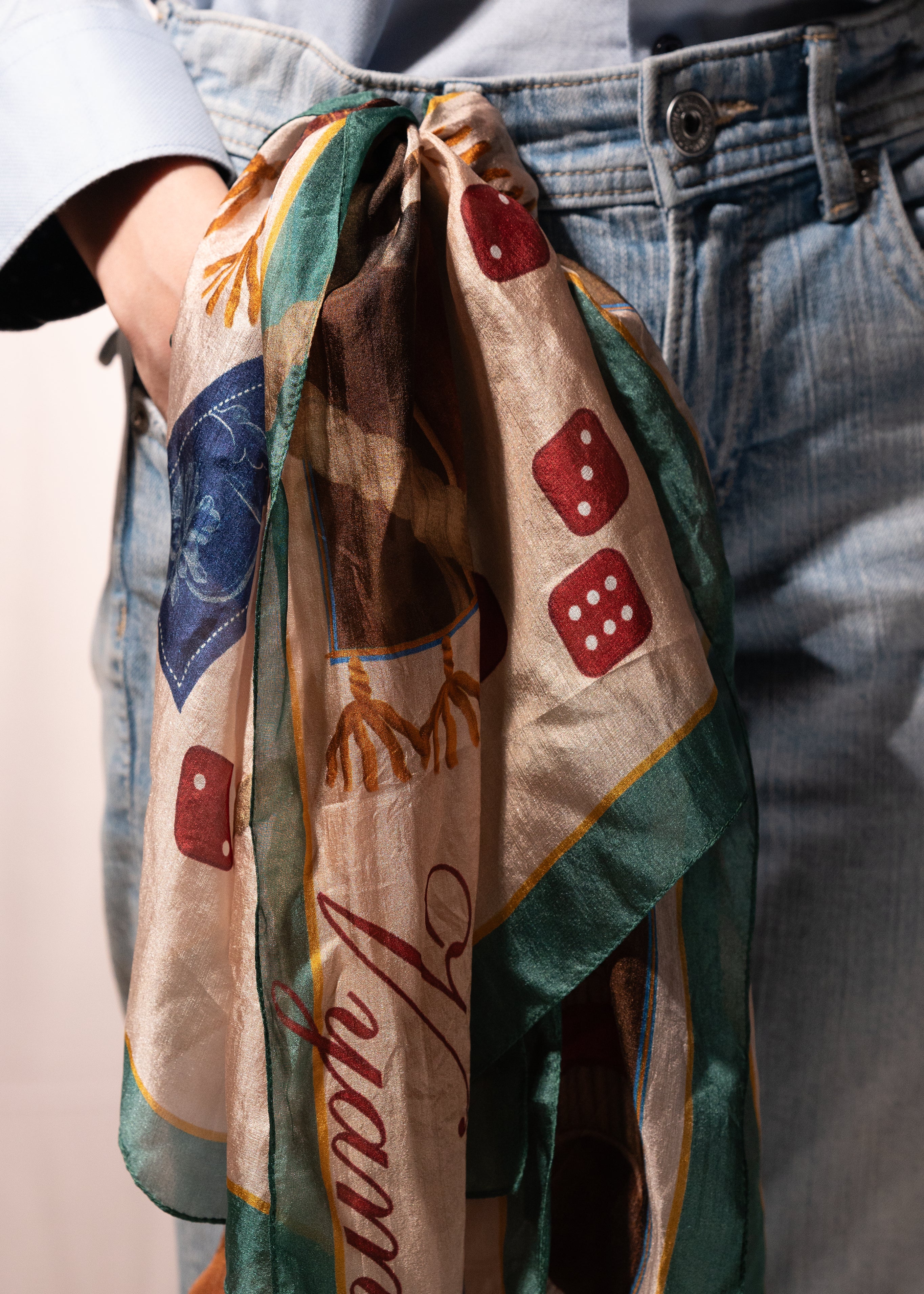 Rolling dices - Silk Scarf