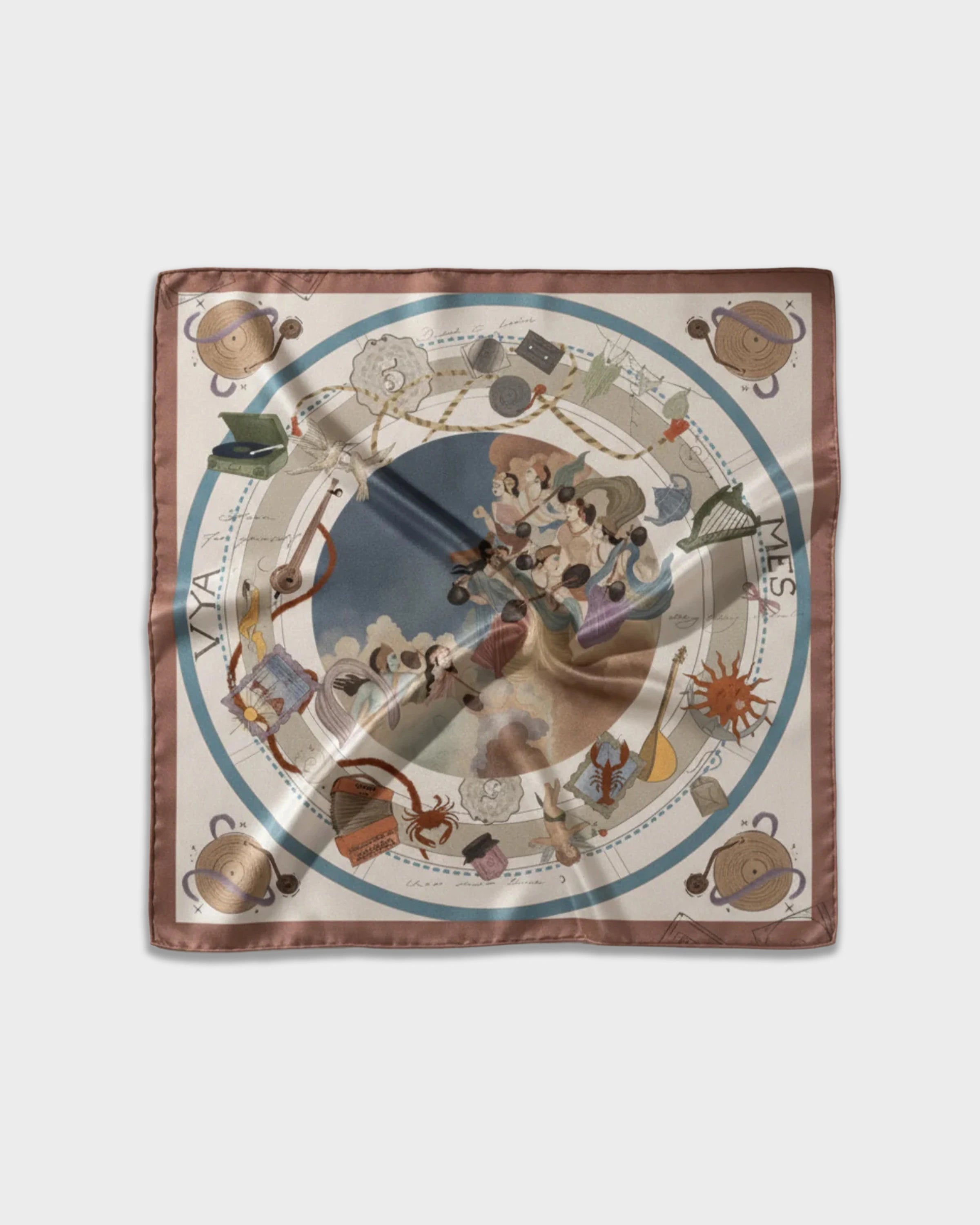 Divine musical - silk scarf