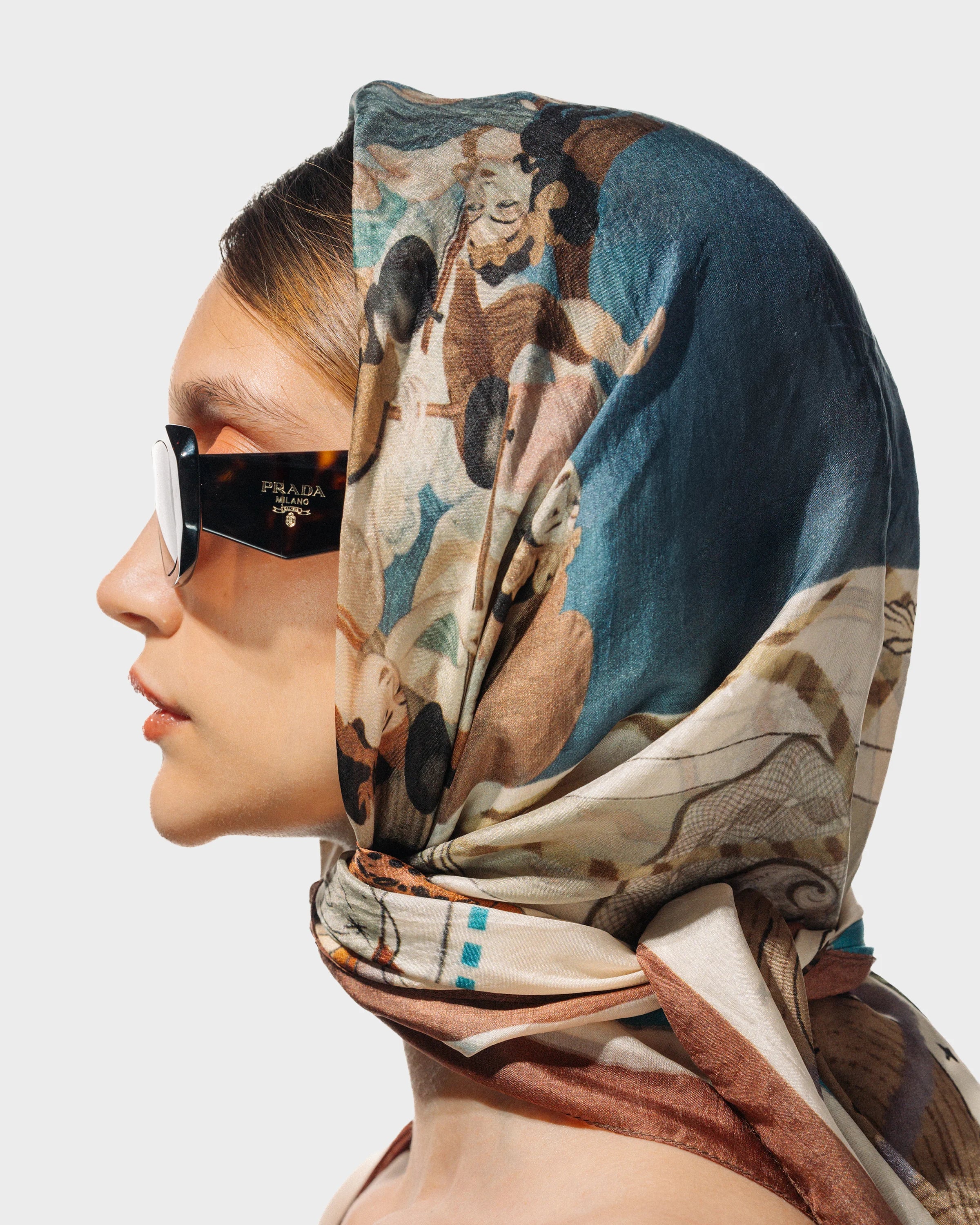 Divine musical - silk scarf