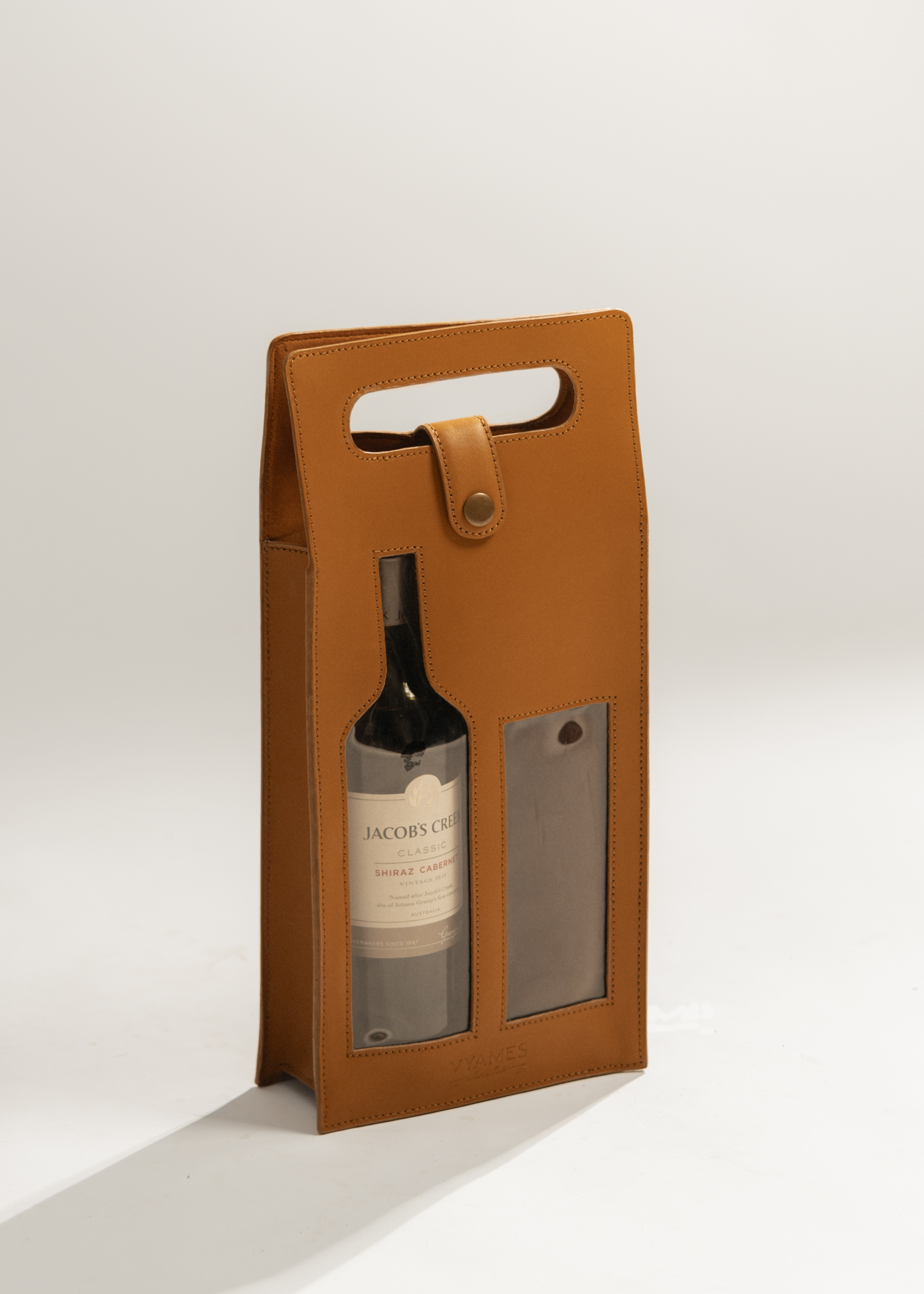 Wine Bottle holder in nappa (Leather)