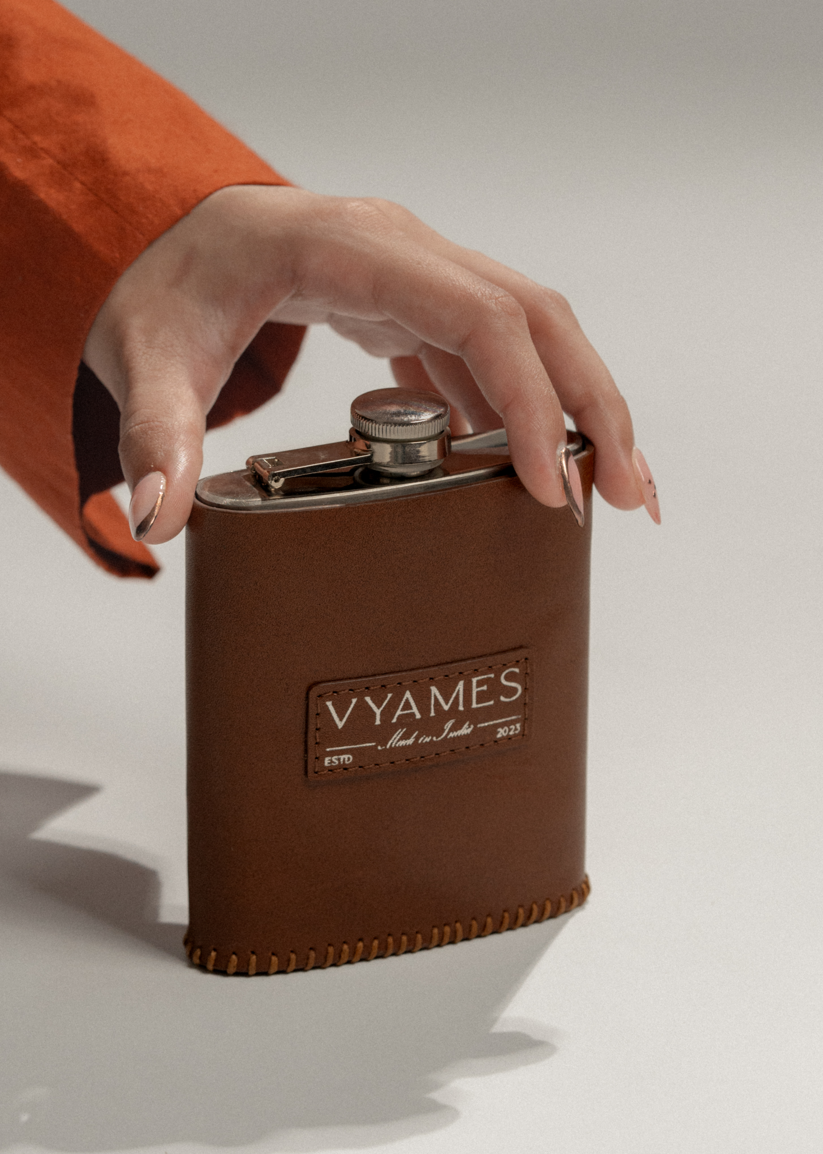 Vintage Leather Flask