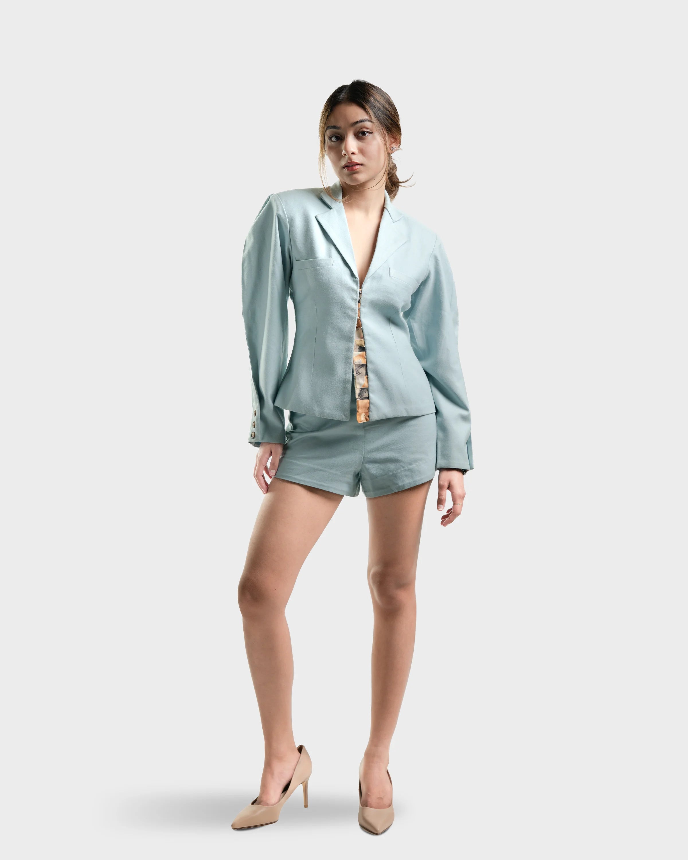 Ice Blue gameboard blazer