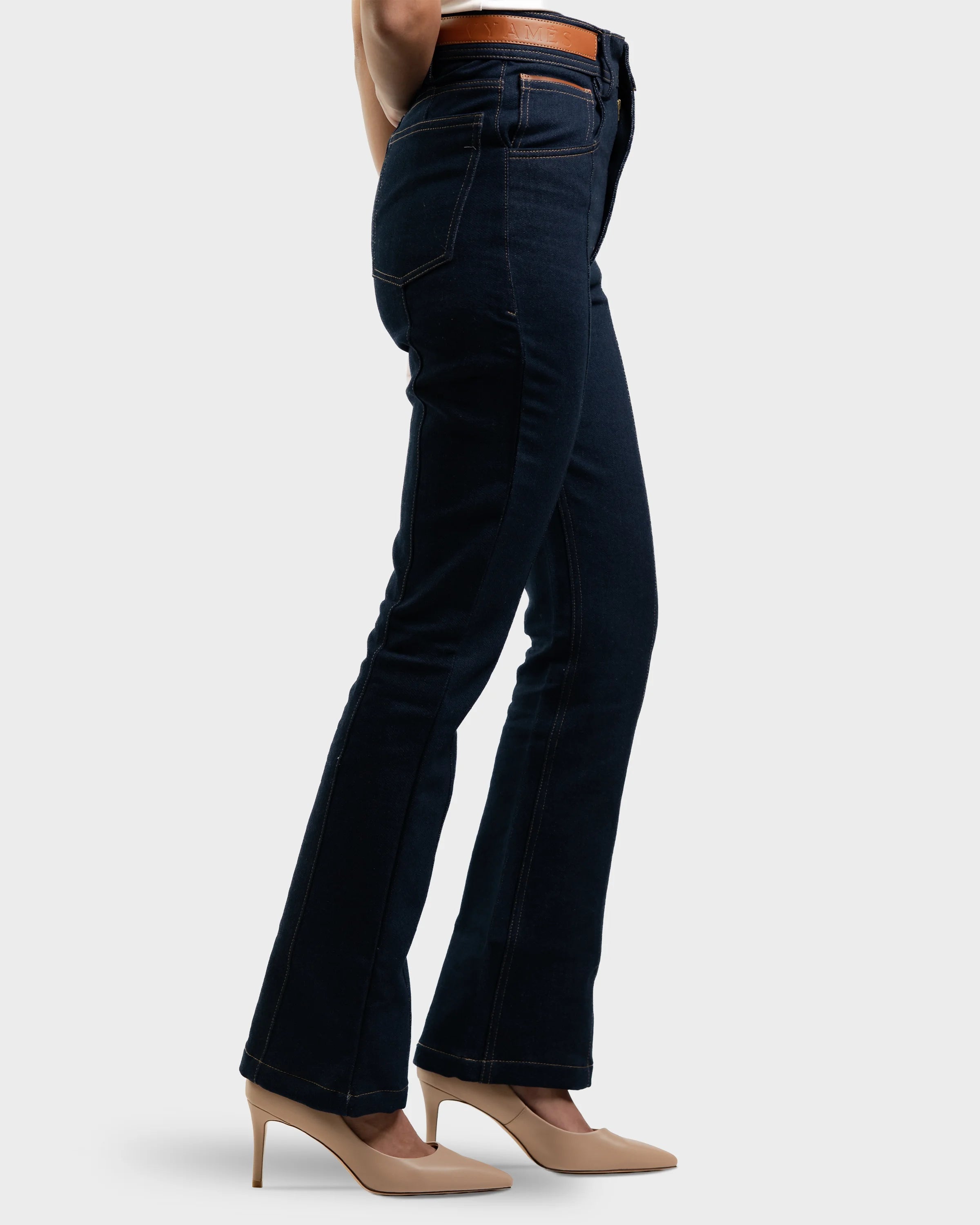 Pattern Embroidered Denim