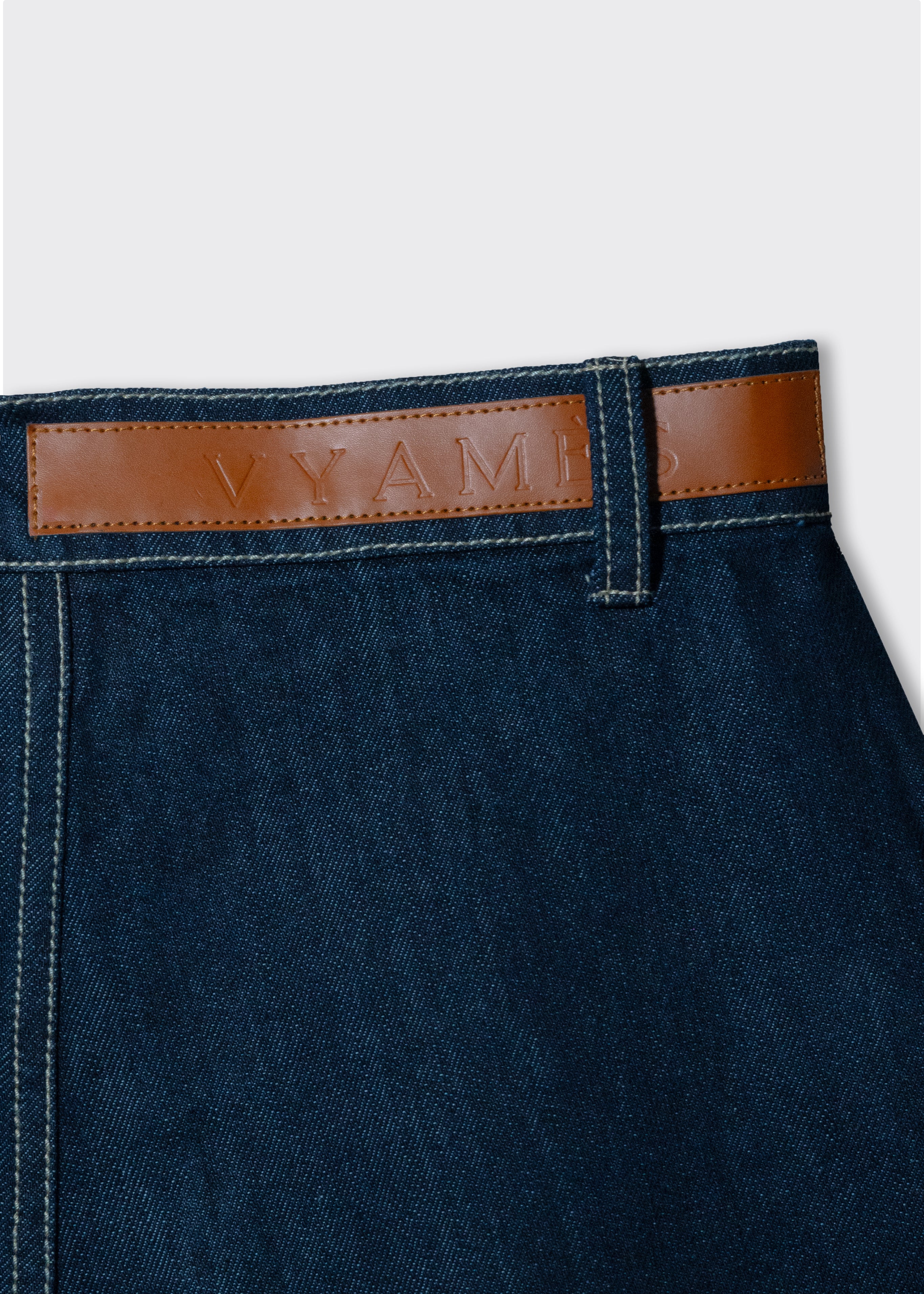 Modern Chaupar High Waisted Denim Shorts