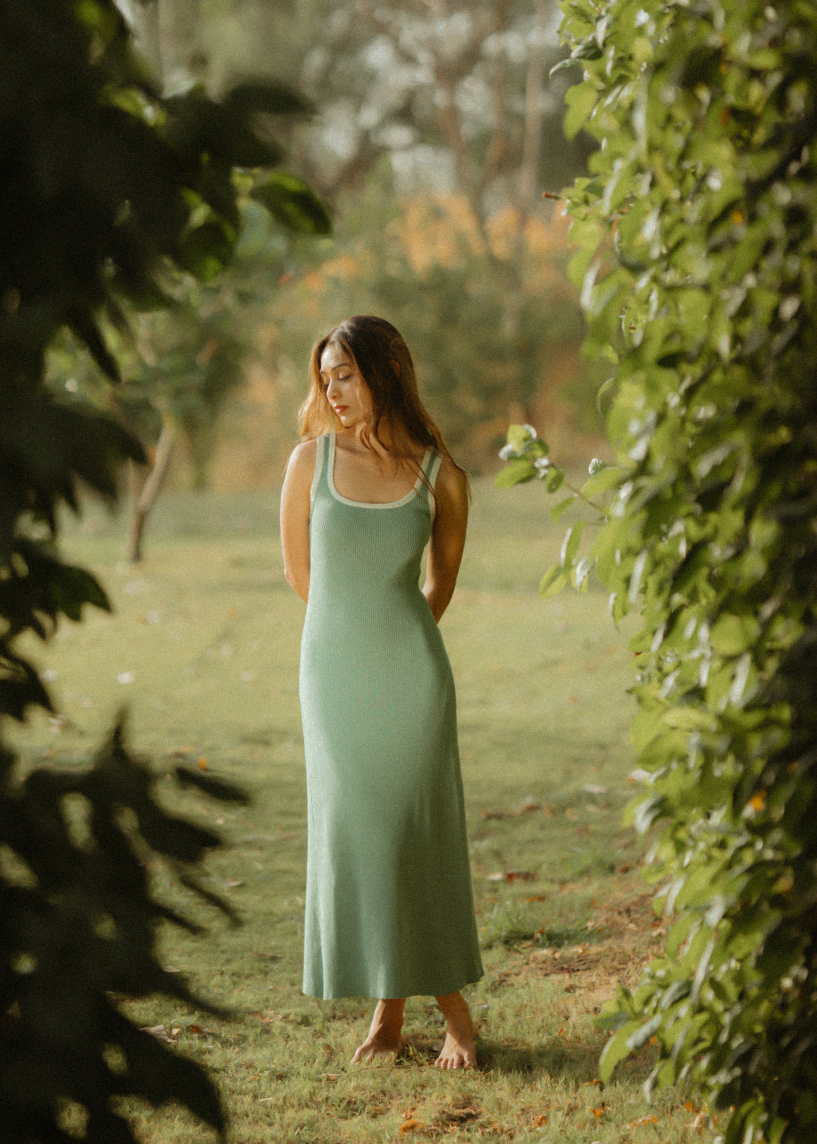 Summer Knit dress in Sage