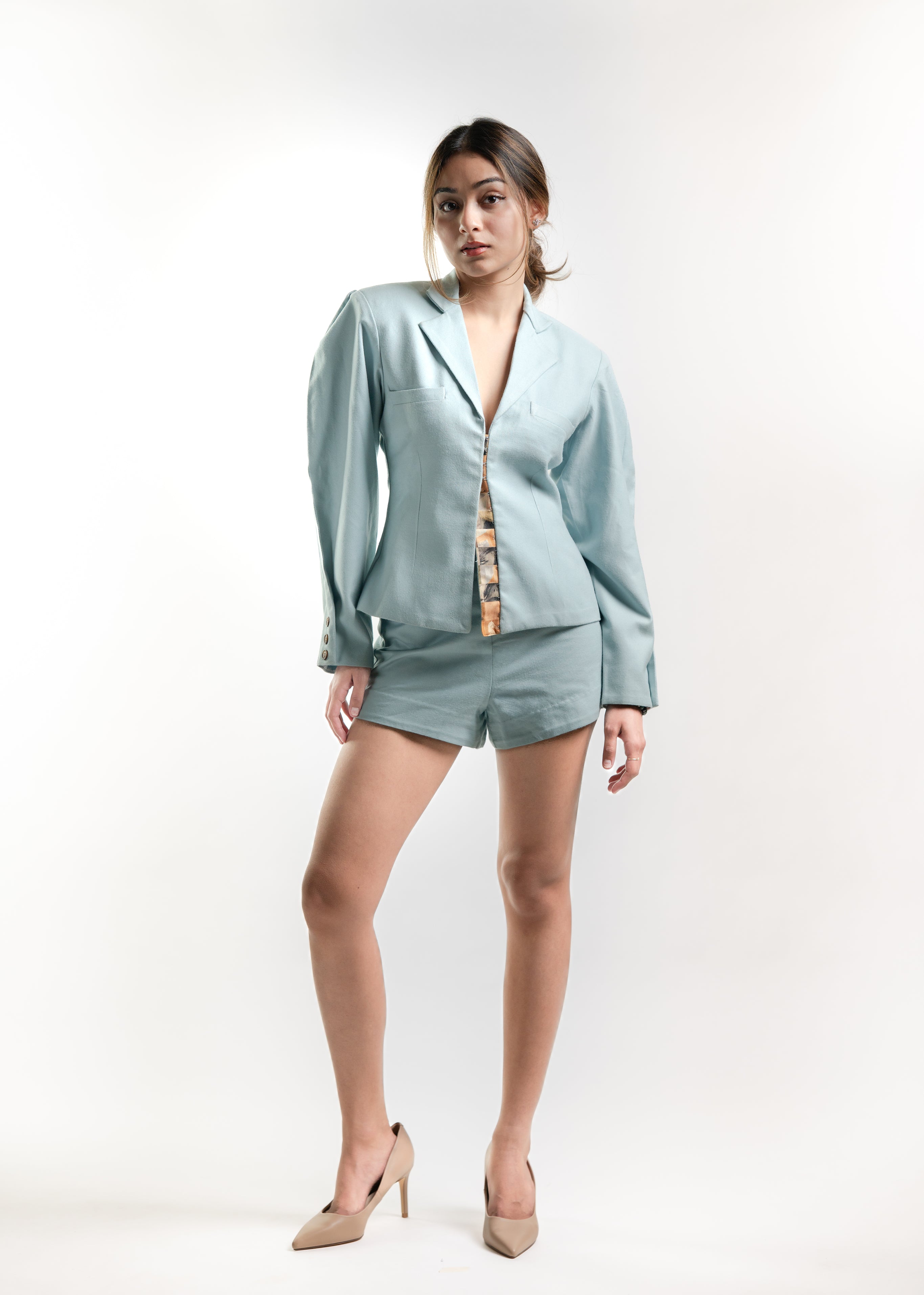 Ice Blue gameboard blazer