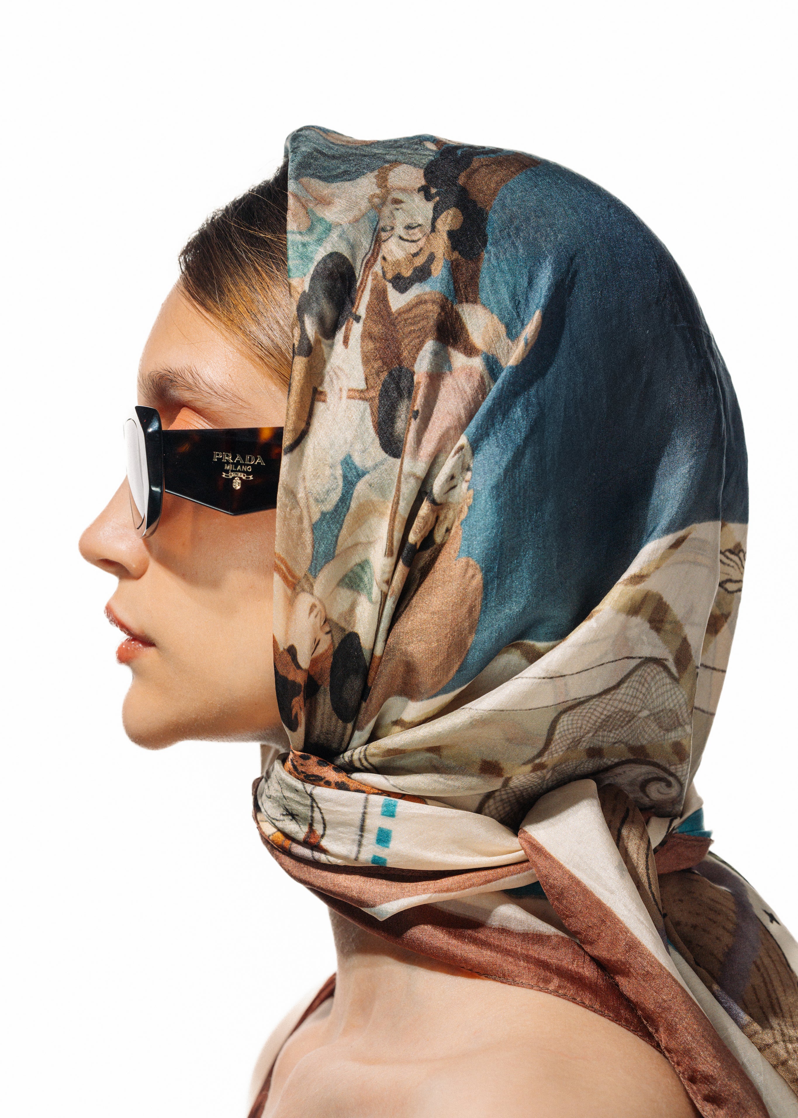 Divine musical - silk scarf