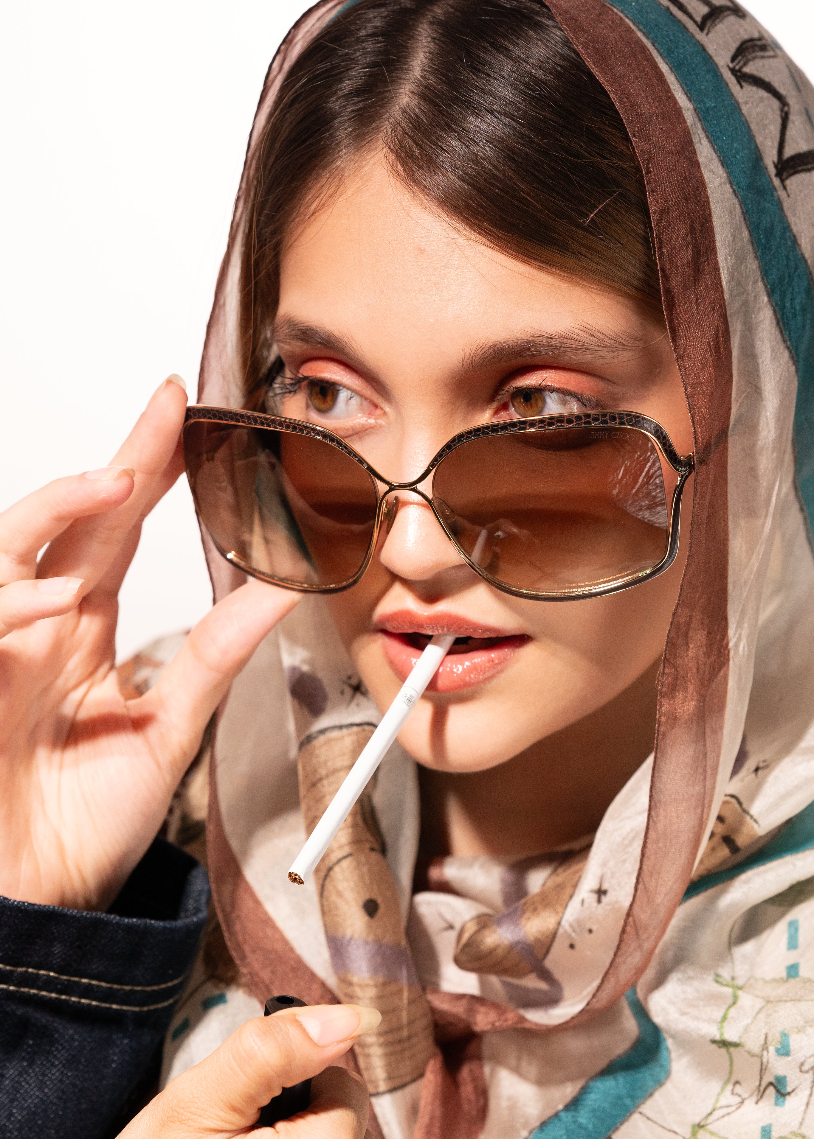 Divine musical - silk scarf