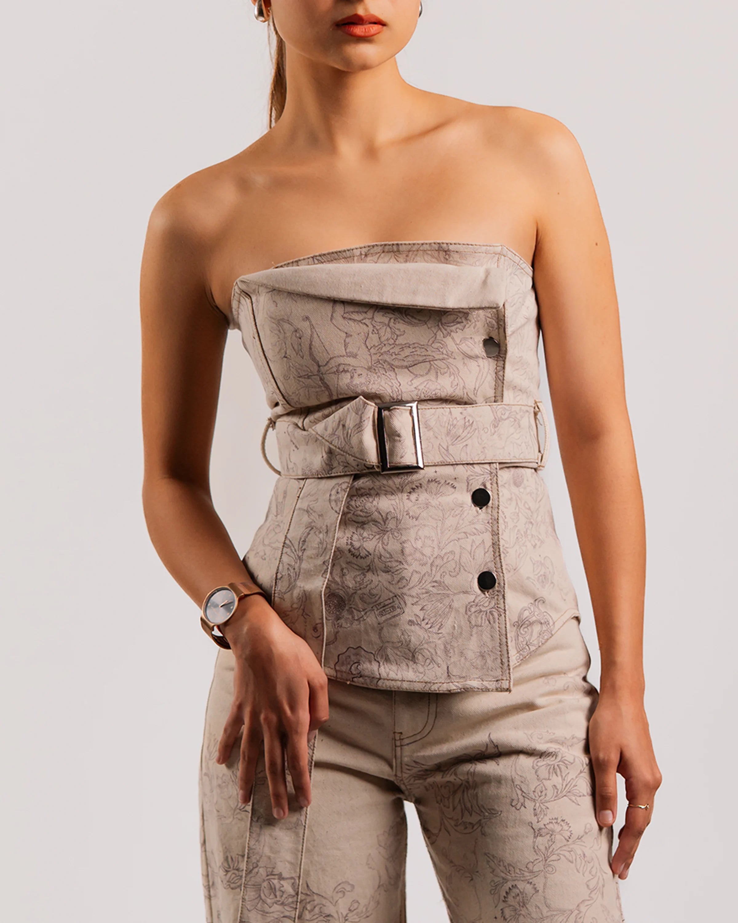 The Sketchbook Corset Top