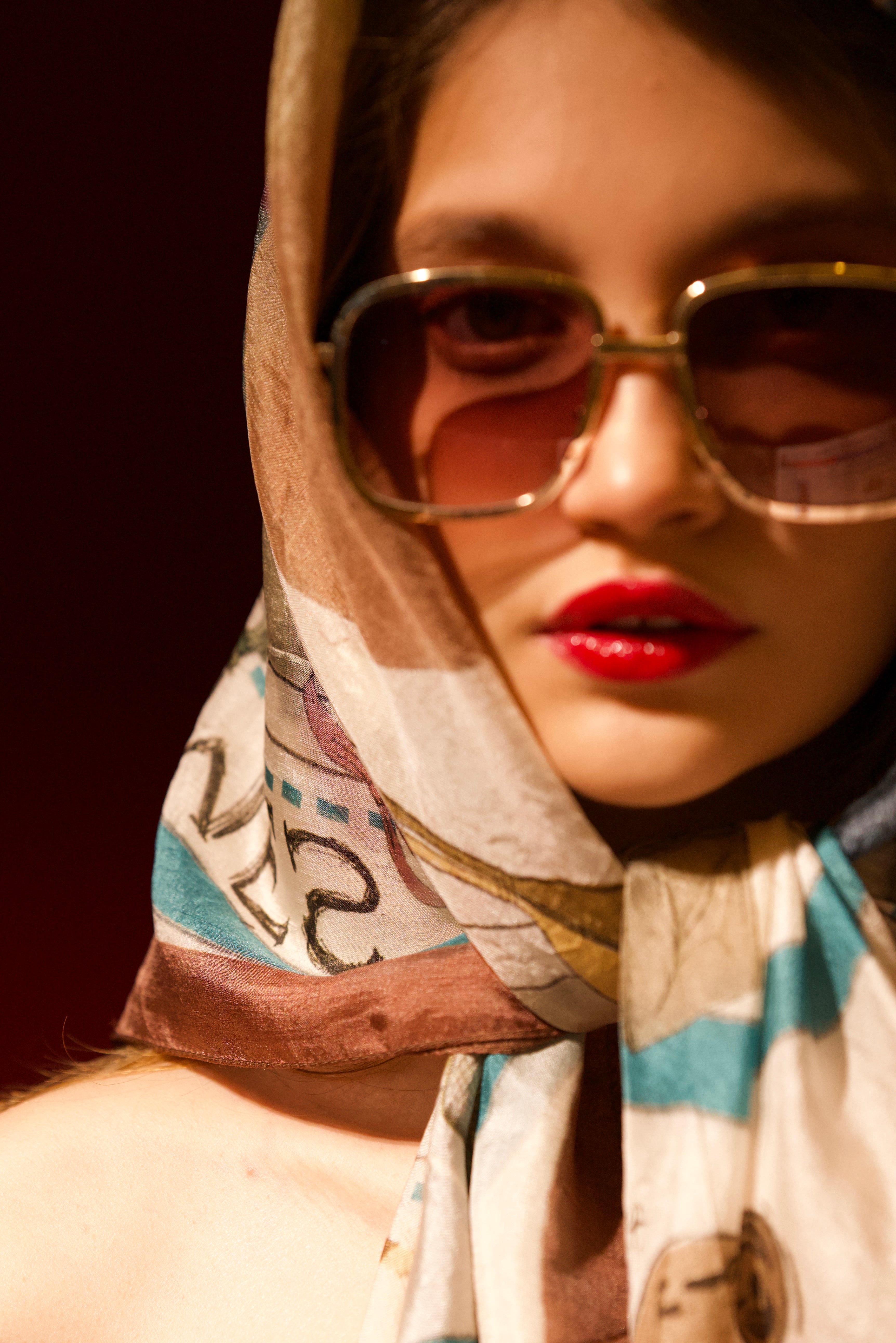 Divine musical - silk scarf