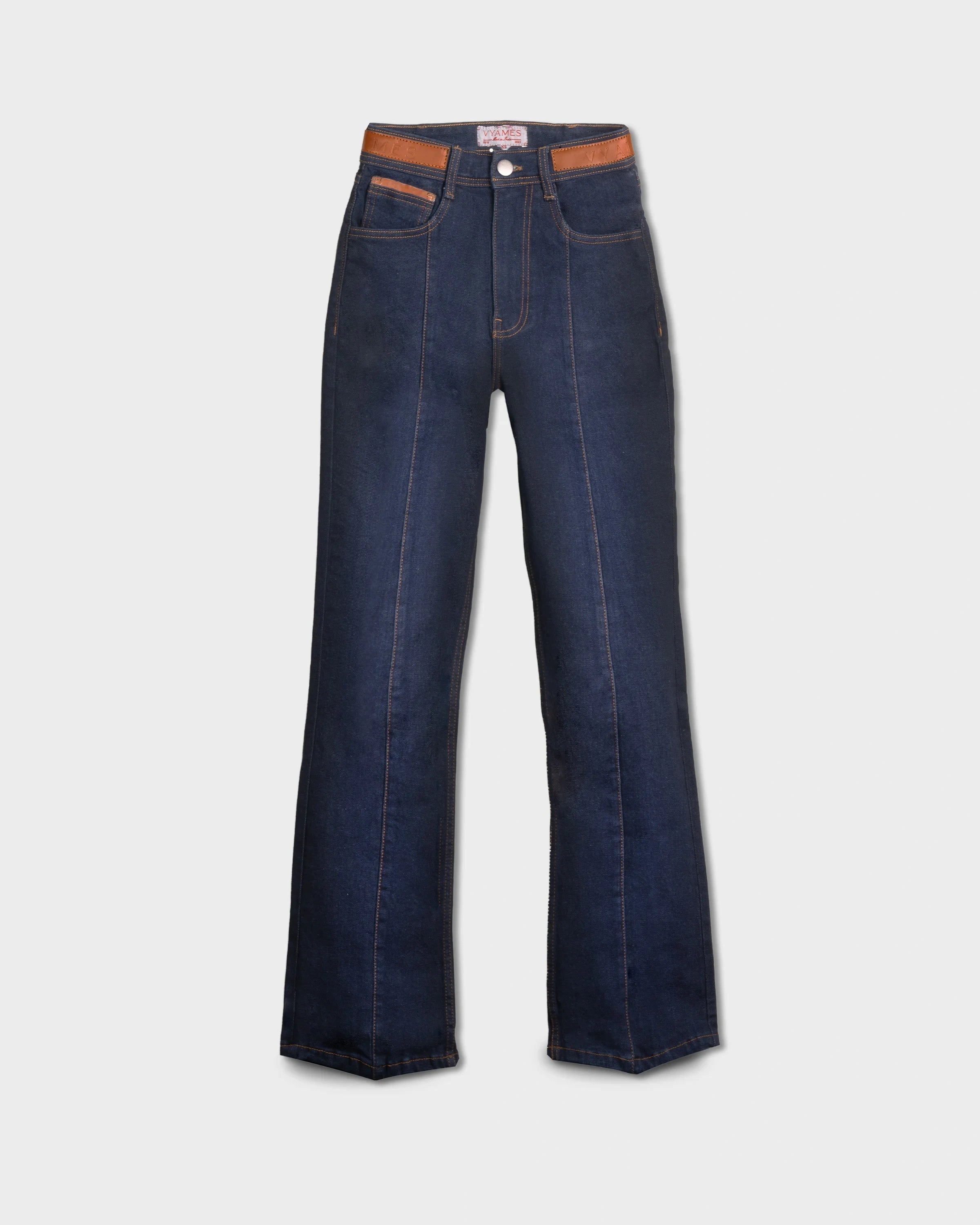 Pattern Embroidered Denim