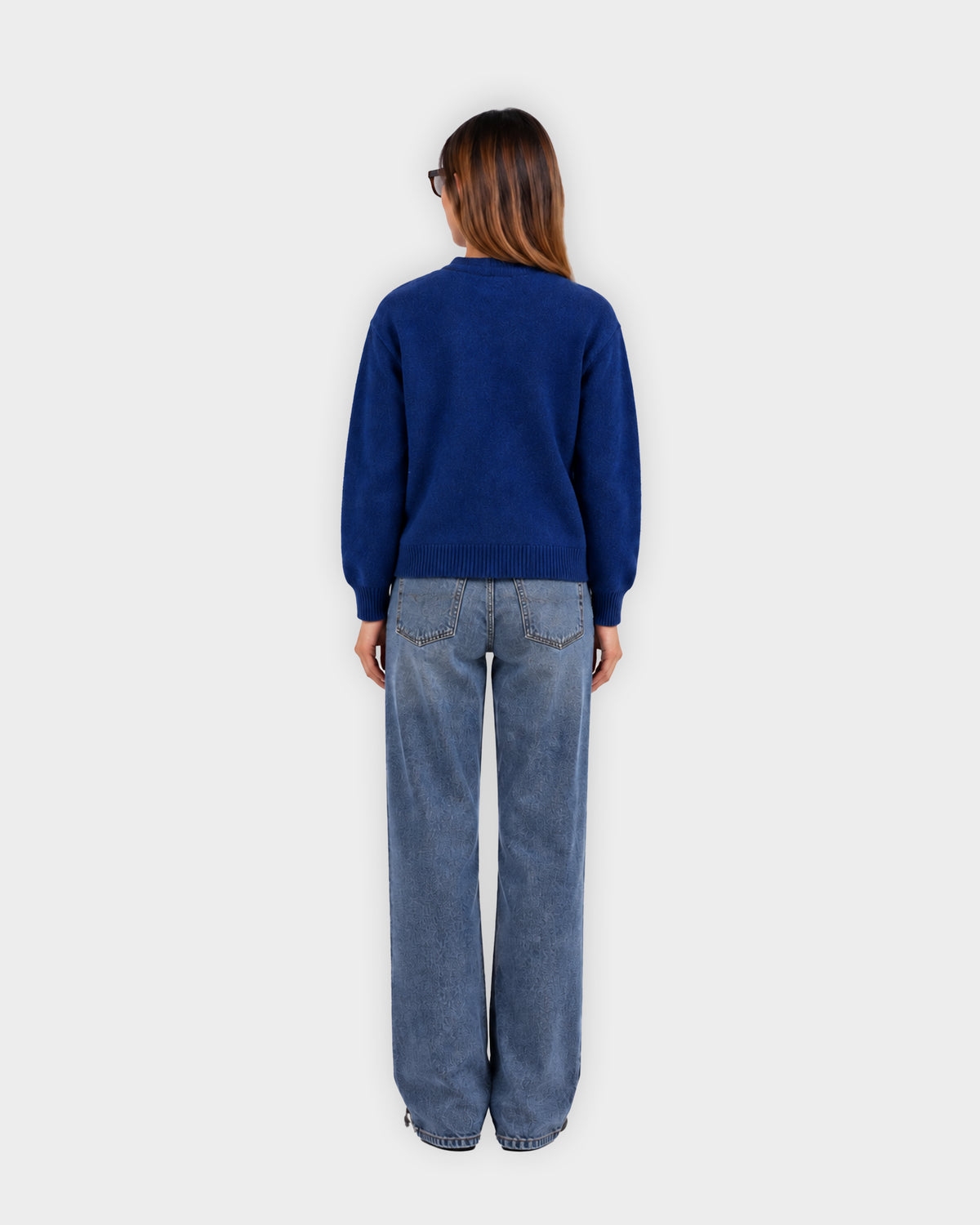 Blue Edit Knit Sweater