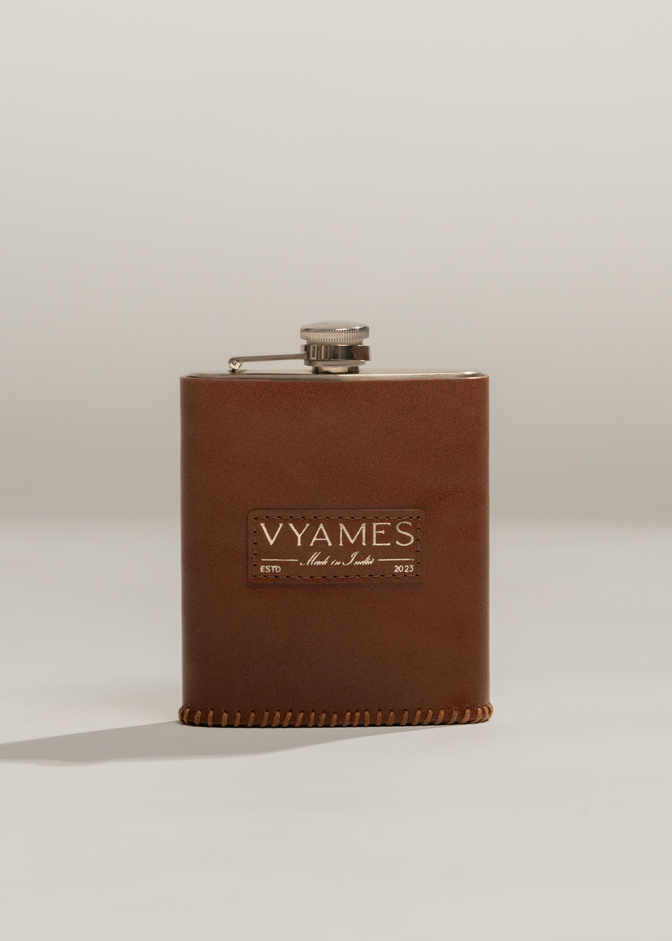 Vintage Leather Flask