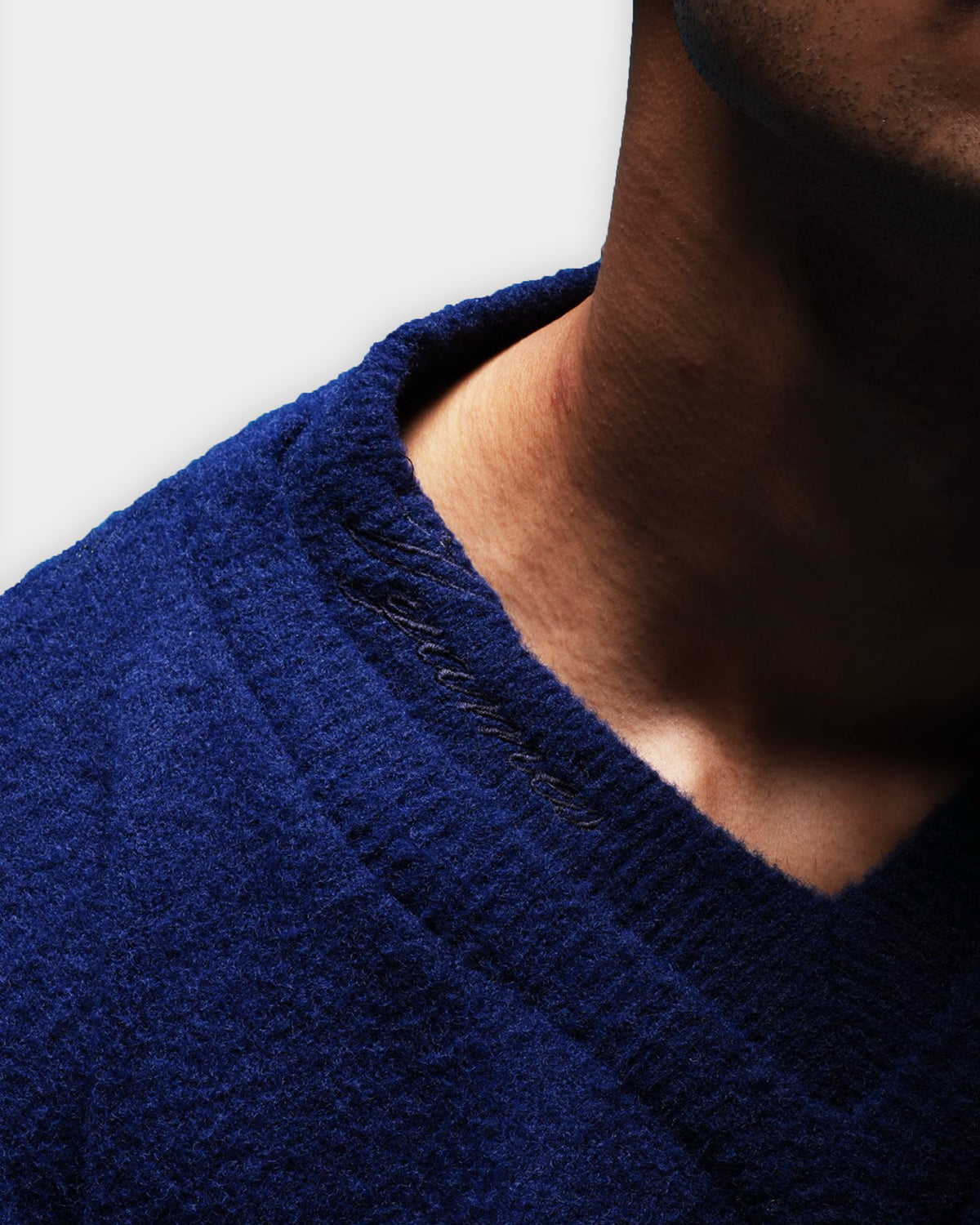 Blue Edit Knit Sweater
