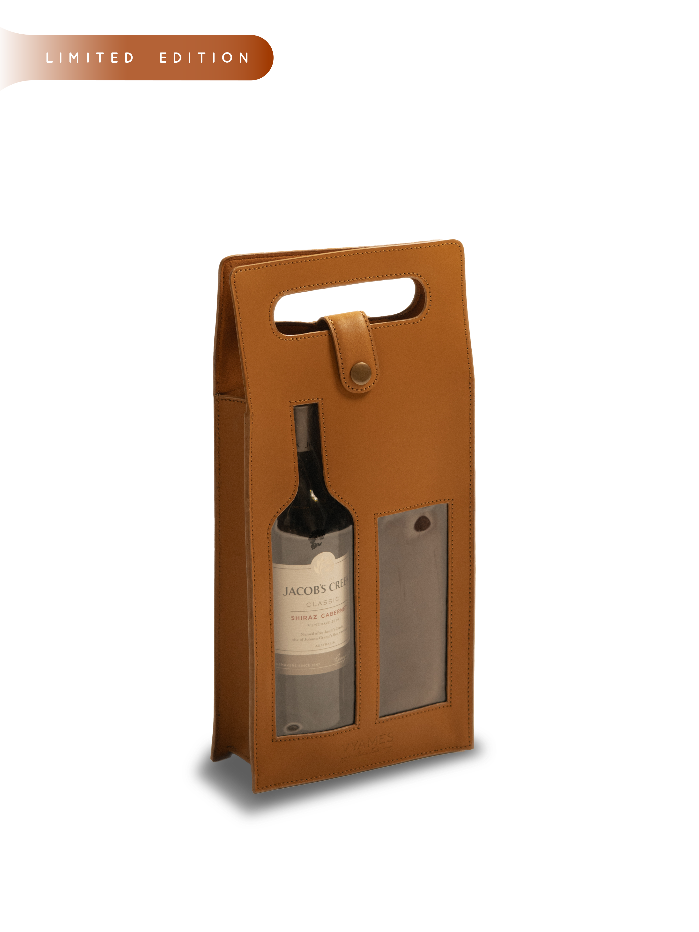 Wine Bottle holder in nappa (Leather)