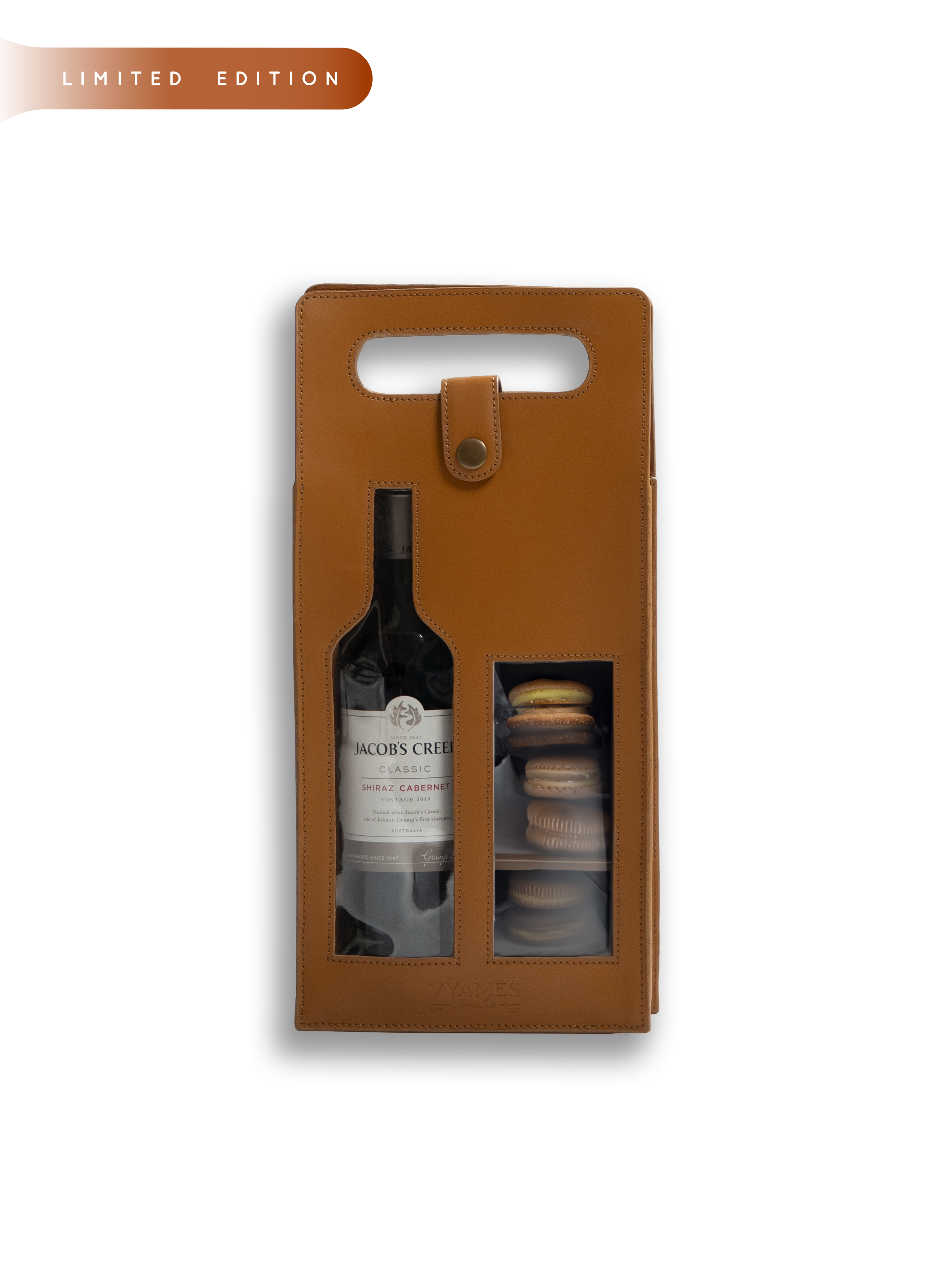 Wine Bottle holder in nappa (Leather)