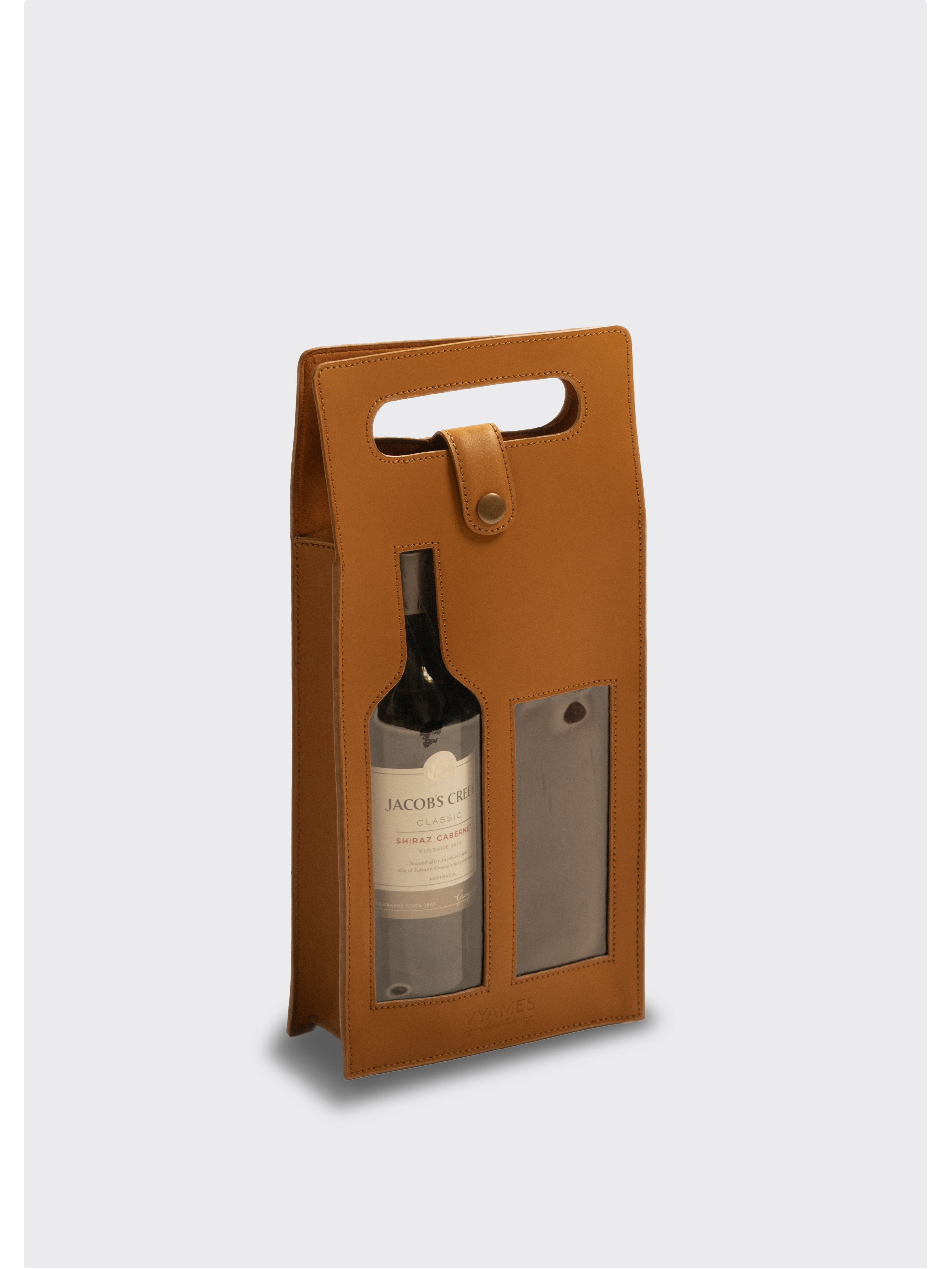 Wine Bottle holder in nappa (Leather)