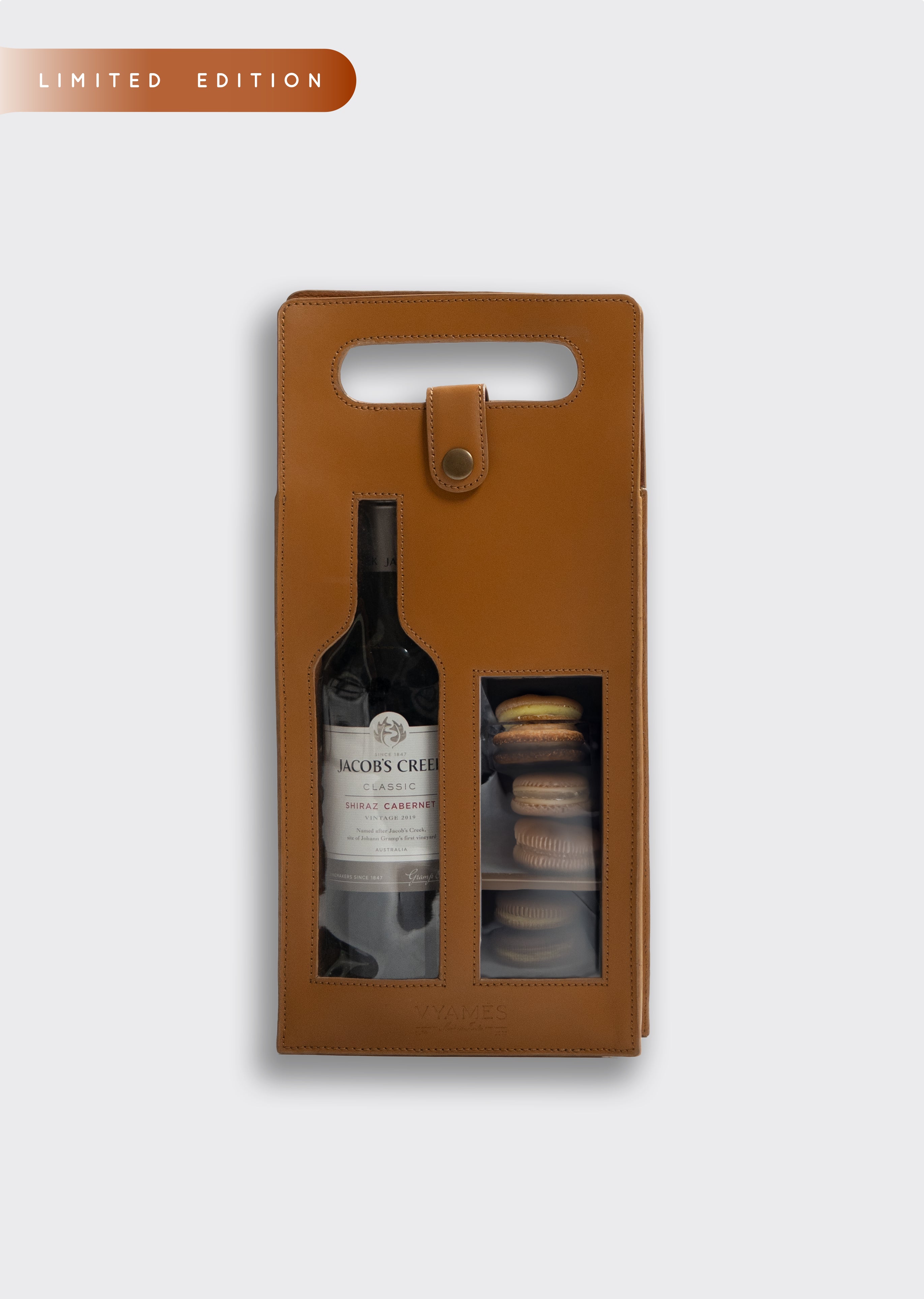 Wine Bottle holder in nappa (Leather)